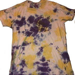 HUF distressed/ripped marble dye tshirt